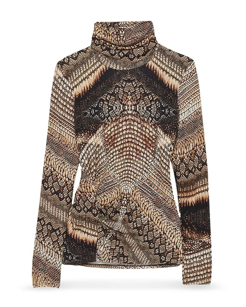 Naomi Snake Print Top