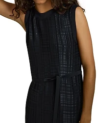 Pleated Column Dress