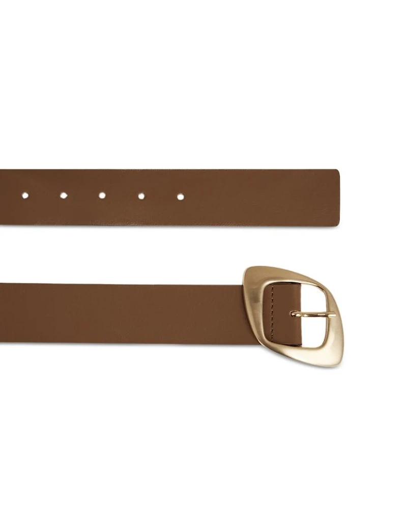 Round Buckle Jeans Belt