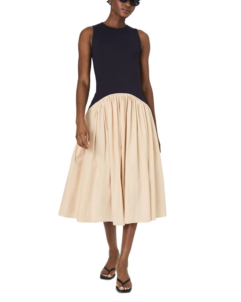 Kayle Jia Mix Midi Dress