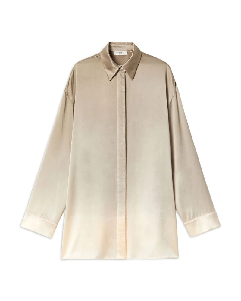 Silk Ombré Oversized Shirt