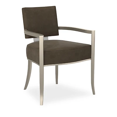 Caracole Reserved Seating Arm Chair - Dark Brown