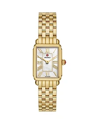 Michele Deco Park 18K Gold Plated Watch, 23mm x 29mm