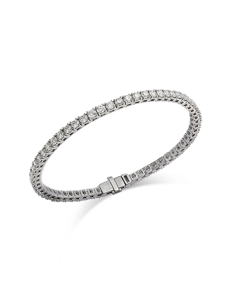 Bloomingdale's Fine Collection Certified Lab Grown Diamond Tennis Bracelet