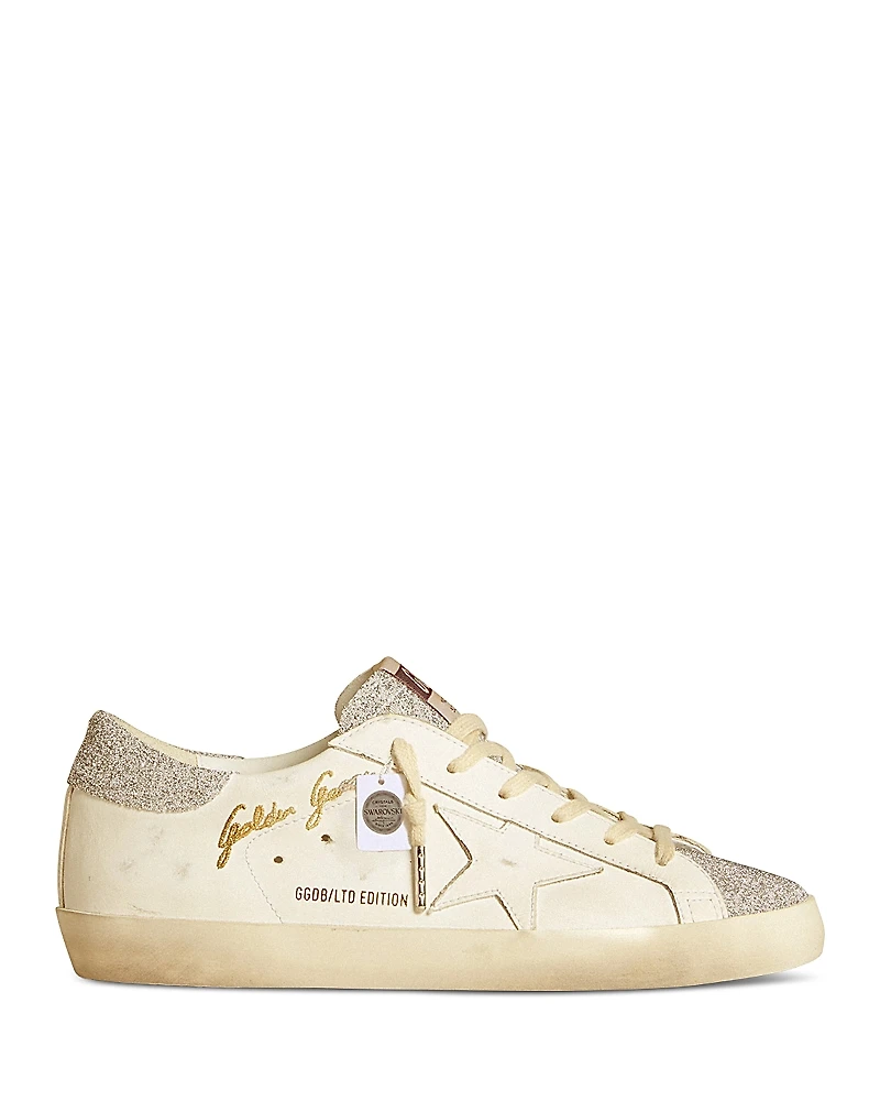 Golden Goose Unisex Super Star Signature Lace Up Sneakers