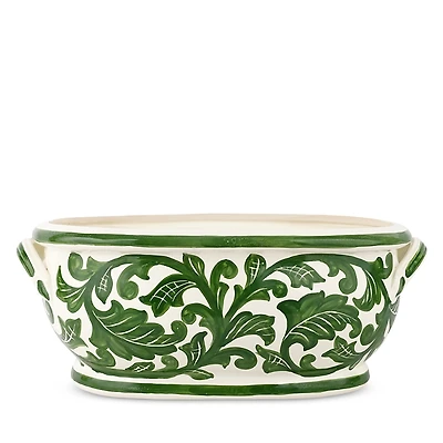 Vietri Verde Garden Oval Planter