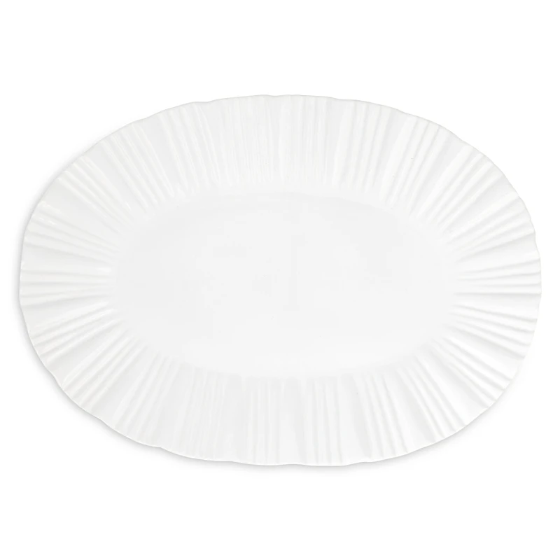 Vietri Bari White Oval Platter