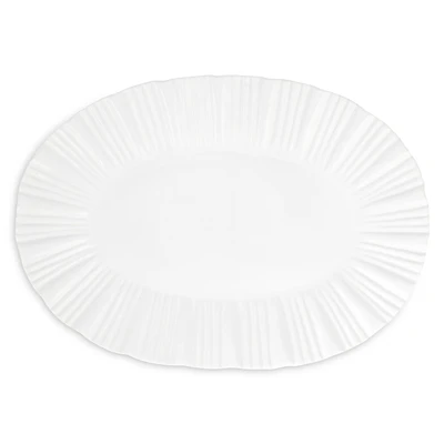 Vietri Bari White Oval Platter