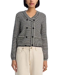 The Court Crewneck Cardigan Sweater