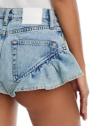 The Ruffle Bloomer Denim Shorts
