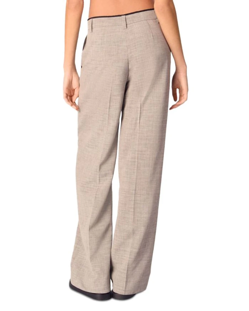 Straight Leg Suit Pants