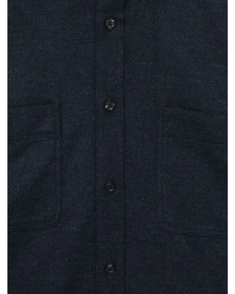 Crawford Long Sleeve Button Up Twin Pocket Overshirt