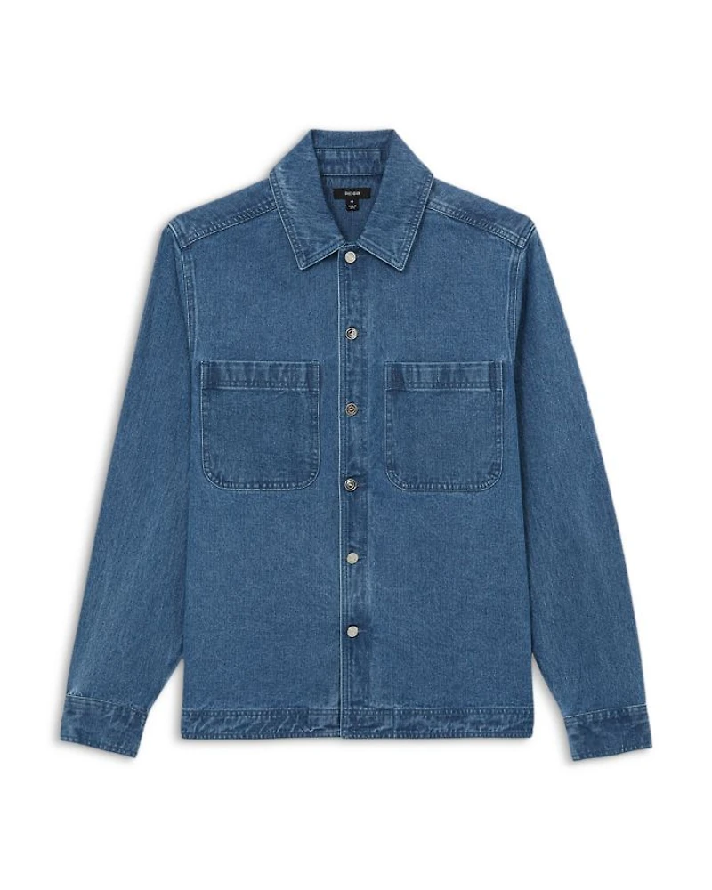 Tore Long Sleeve Denim Overshirt