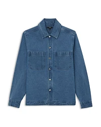 Tore Long Sleeve Denim Overshirt