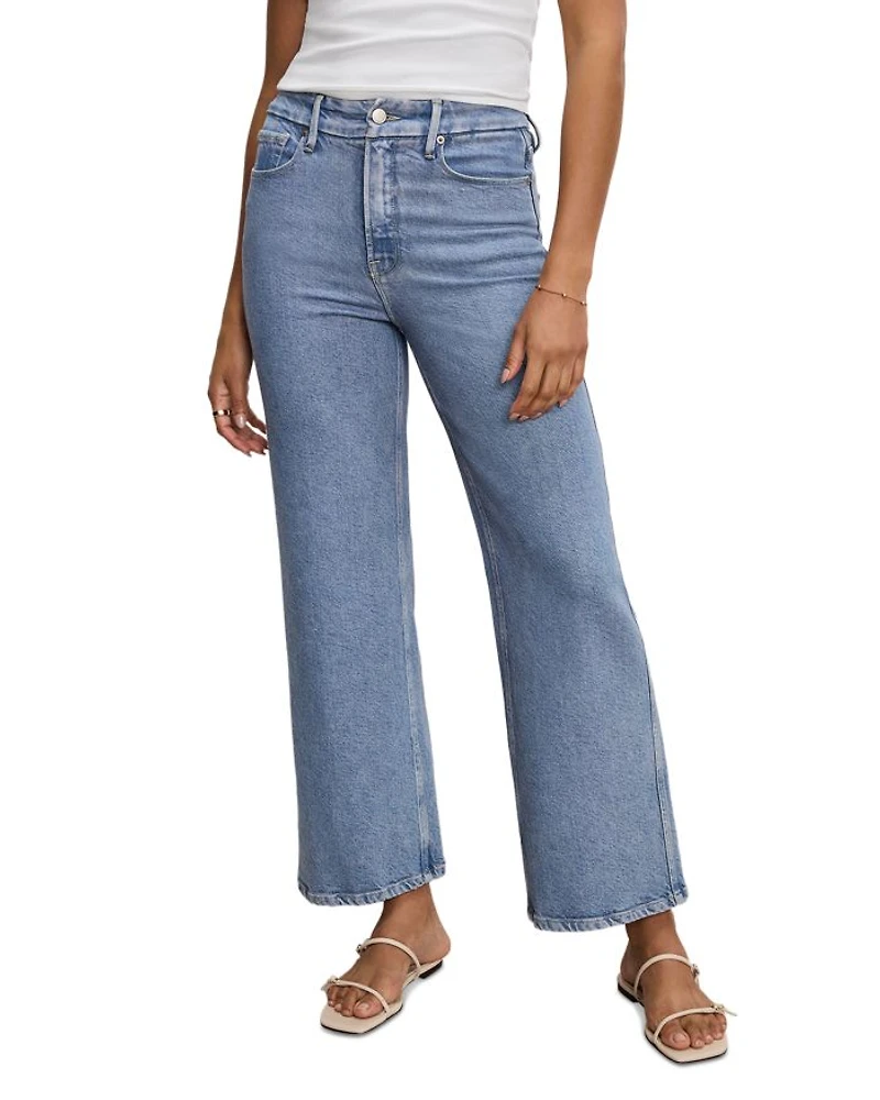 Soft Tech Good Skate Wide Leg Crop Jeans Indigo860