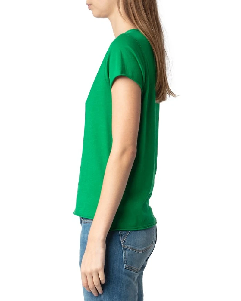 Diamanté Henley Tee