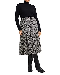 Roxanne Geometric Print Skirt