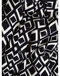 Cali Printed Button Front Dress