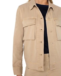 Button Front Cargo Jacket