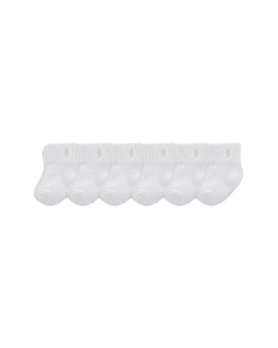 Girls' Gripper Socks, Pack of 6 - Baby