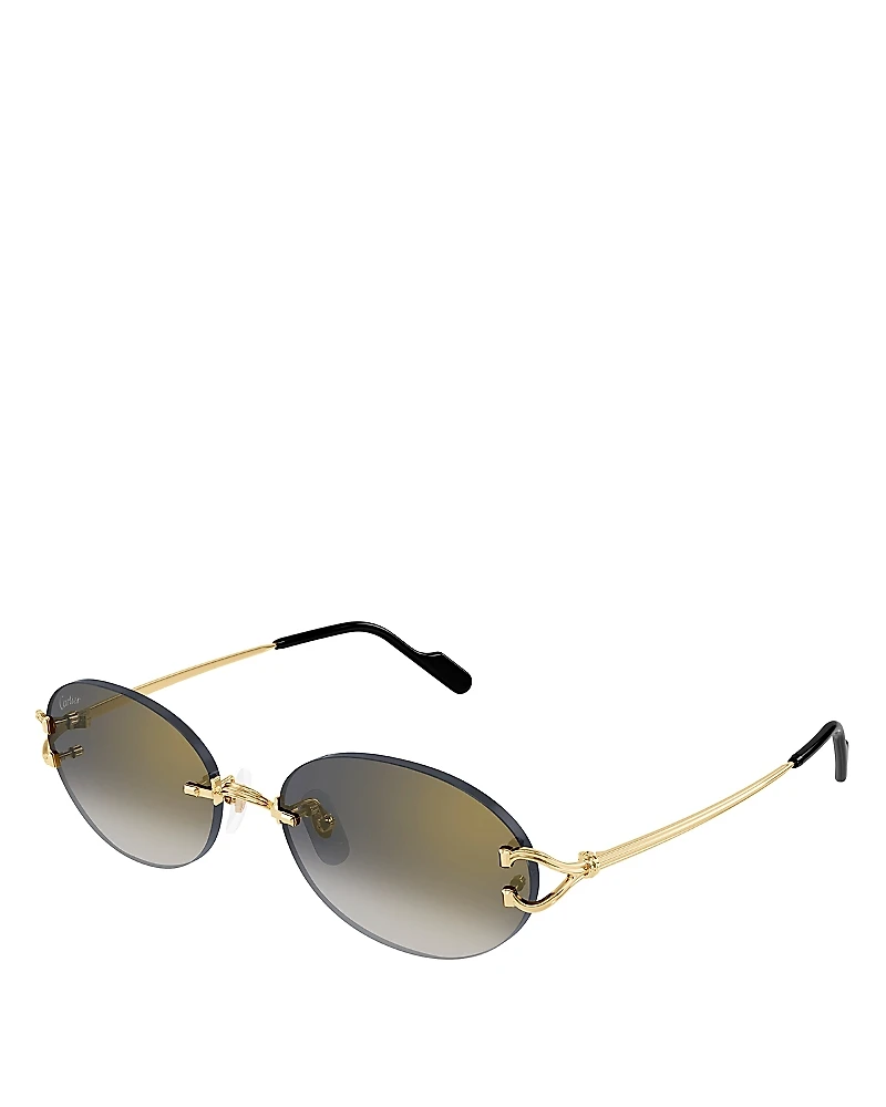 Cartier C Decor Oval Sunglasses