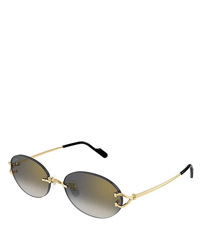 Cartier C Decor Oval Sunglasses