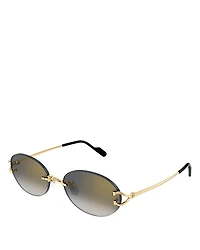 Cartier C Decor Oval Sunglasses