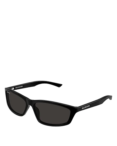 Balenciaga Neo Rectangle Sunglasses, 60mm