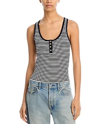 Anine Bing Alessia Striped Tank Top