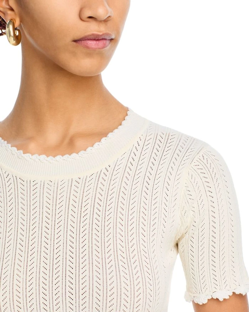 Abbie Knit Short Sleeve Tee