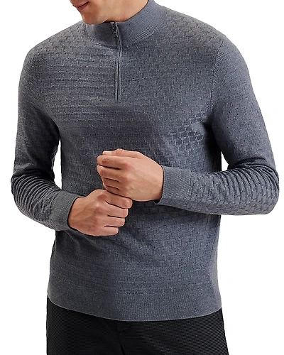 Ted Baker T Stitch Quarter Zip Pullover Sweater