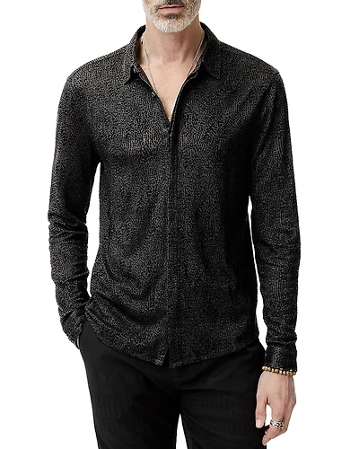 John Varvatos Carrilho Textured Linen Shirt