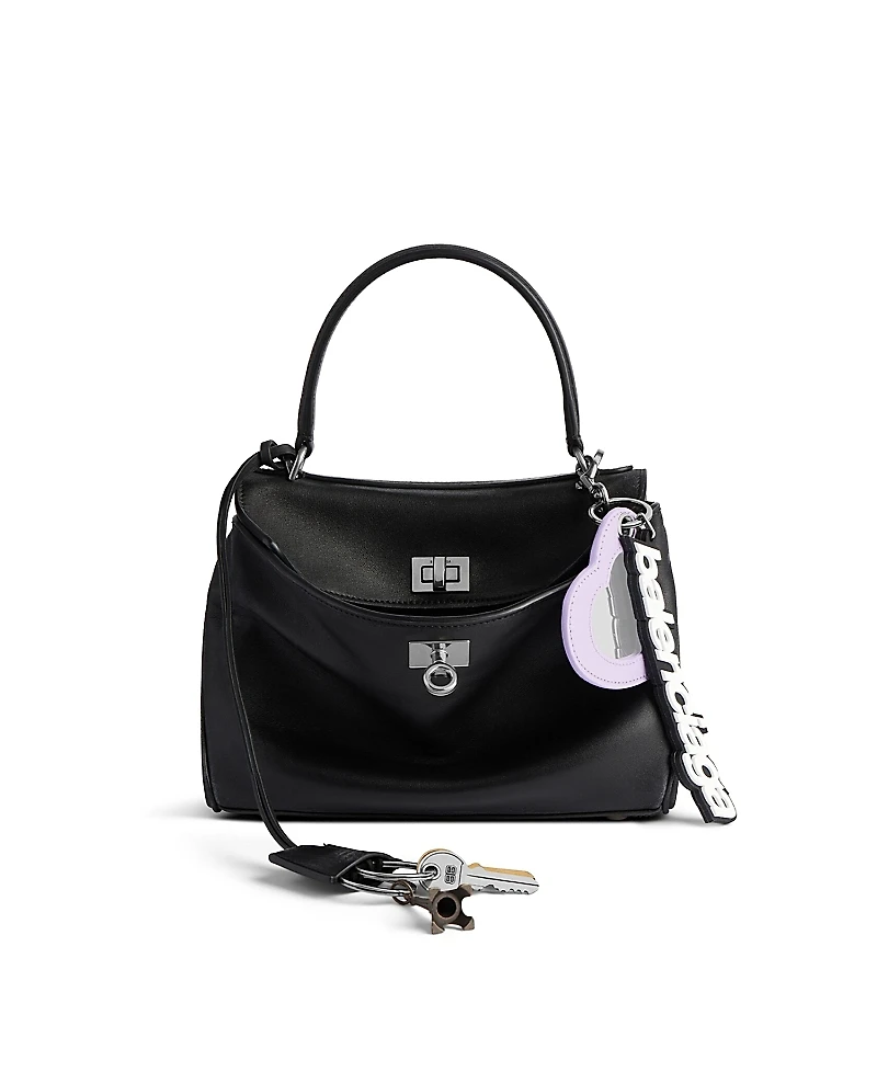 Balenciaga Rodeo Mini Handbag Used Effect with Charms