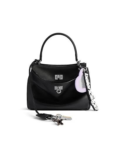 Balenciaga Rodeo Mini Handbag Used Effect with Charms