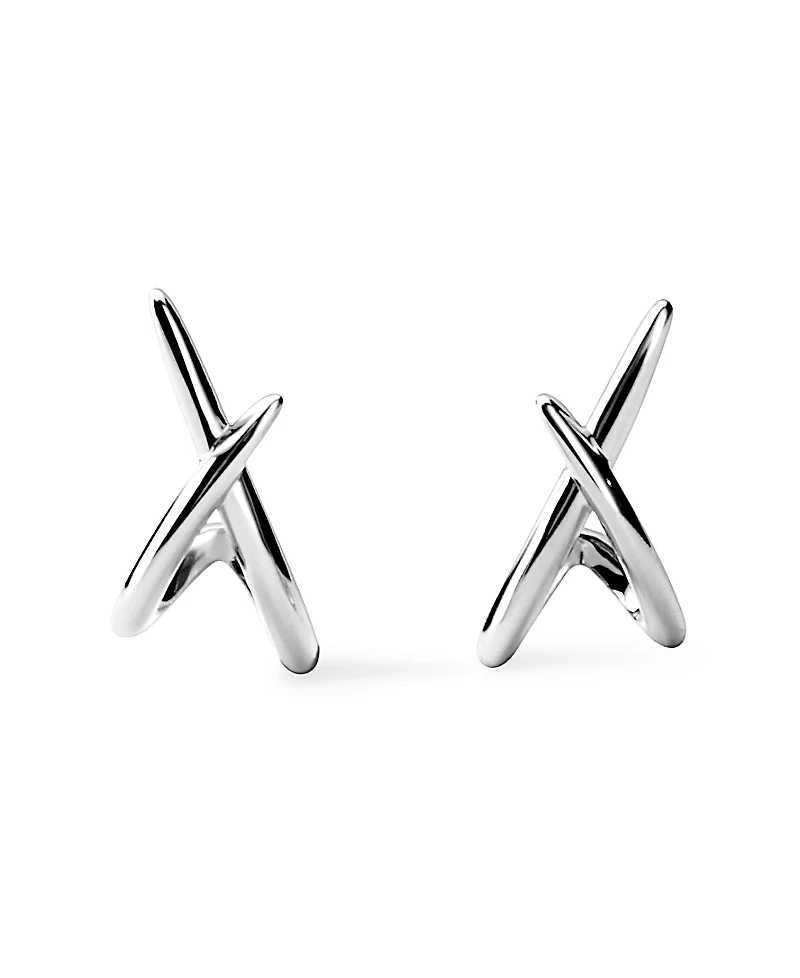 Ana Luisa Sloane Silver Stud Earrings