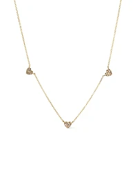 Ana Luisa Gold Lab-Grown Diamond Heart Station Necklace
