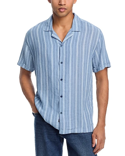 Rails Cayman Relaxed Fit Short Sleeve Linen Camp Shirt