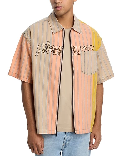 Garner Regular Fit Zip Front Short Sleeve Shirt