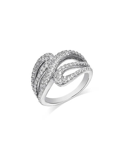 Bloomingdale's Fine Collection Diamond Wave Bypass Ring