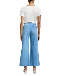 Lotta Cropped High Rise Wide Leg Jeans Charleston