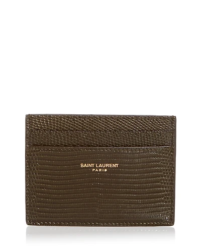 Saint Laurent Leather Card Case