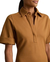 Astrid Collared Jersey Bodycon Dress