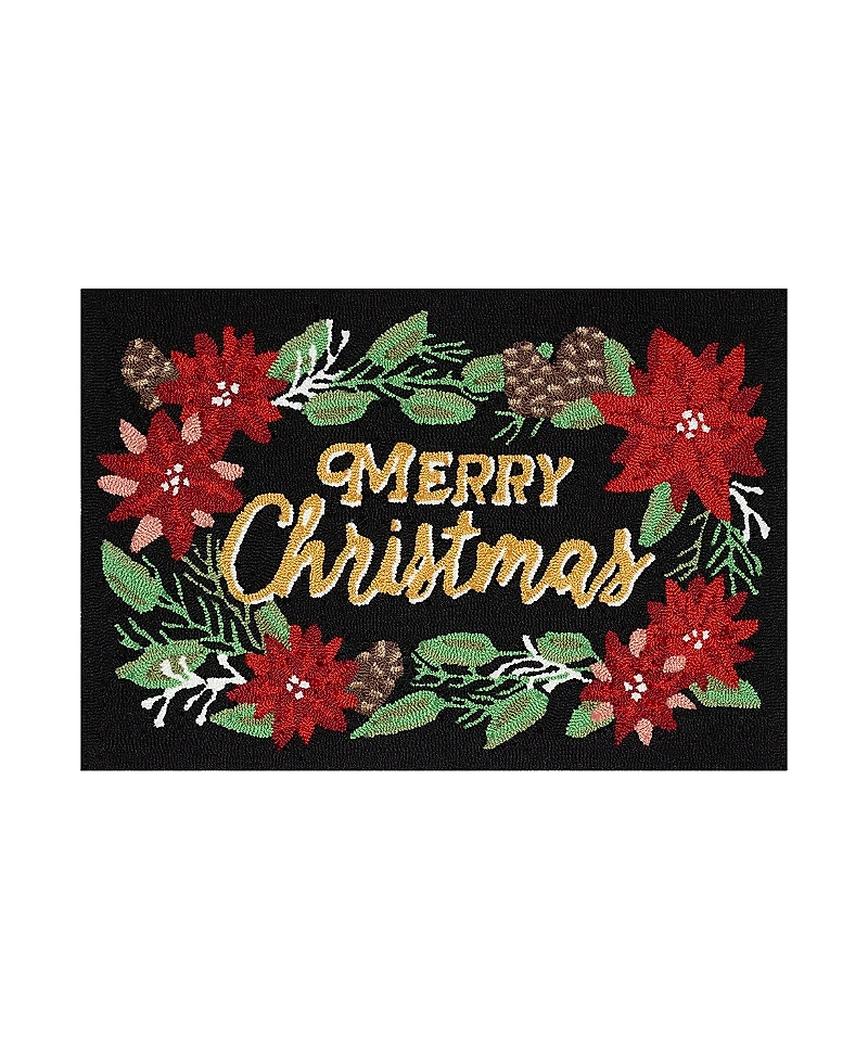 Liora Manne Frontporch Merry Christmas Area Rug