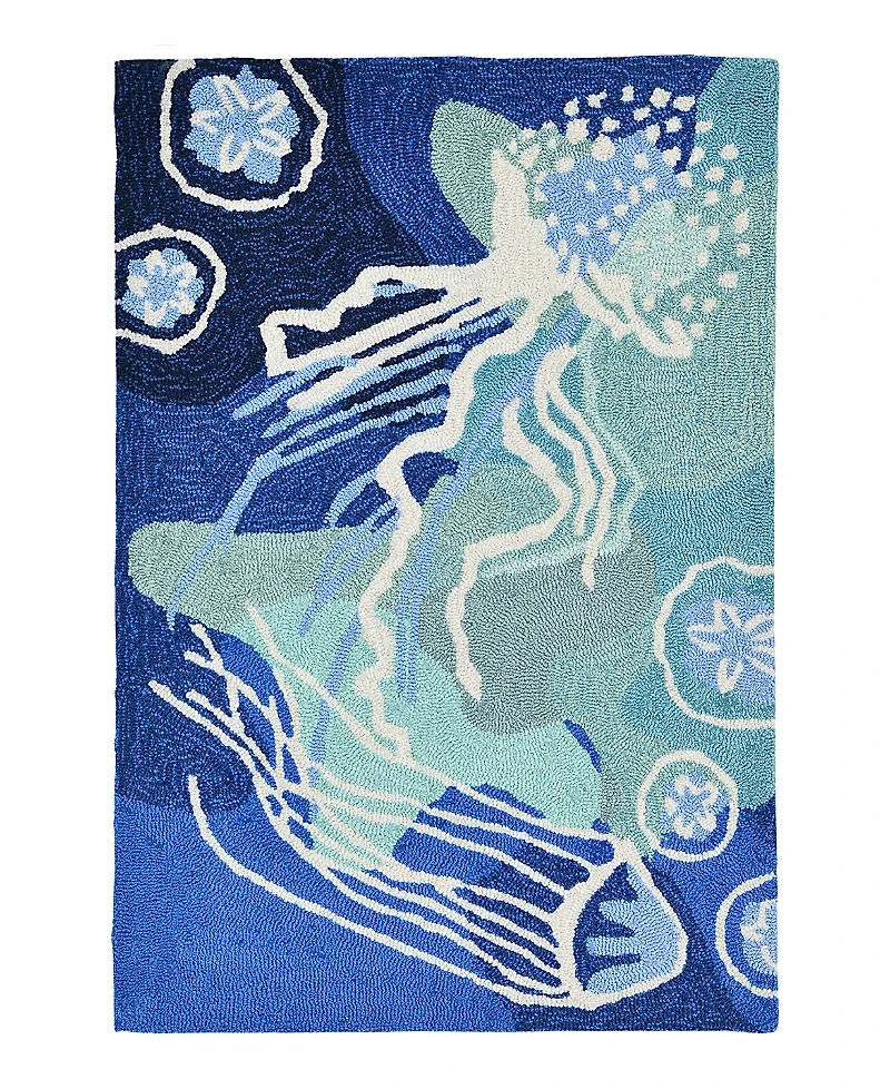 Liora Manne Capri Jelly Fish Area Rug, 1'8 x 2'6