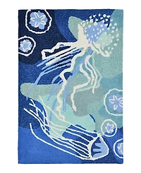 Liora Manne Capri Jelly Fish Area Rug, 1'8 x 2'6