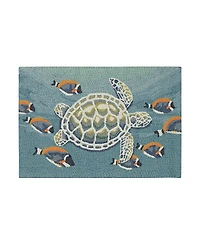 Liora Manne Frontporch Turtle And Fish Area Rug, 1'8 x 2'6