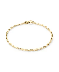 Ana Luisa Solid Yellow Gold Anchor Chain Bracelet