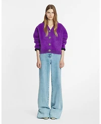 Brushed Mohair Cardigan