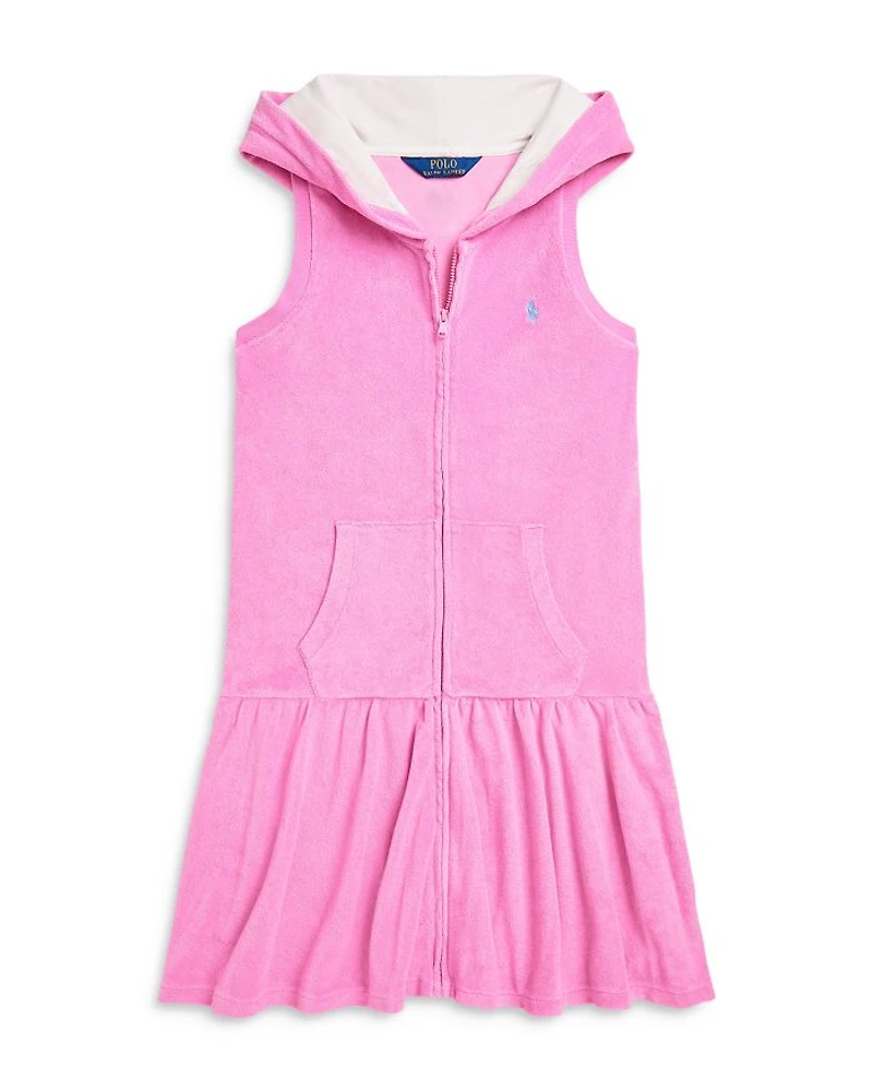 Girls' Hooded Terry Cover-Up - Big Kid