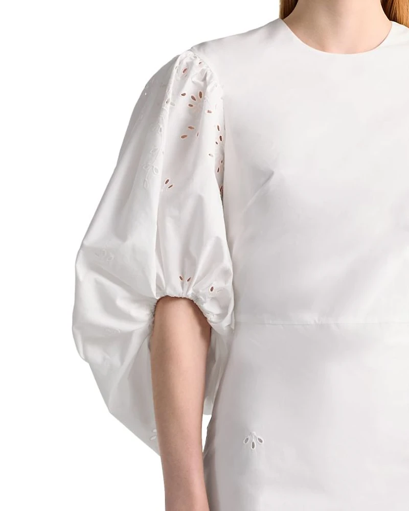 Danielle Eyelet Balloon Sleeve Dress